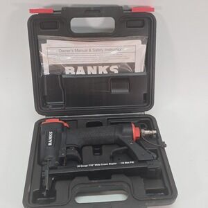 BANKS 20 Gauge 7/16" Wide Crown Lightweight & Narrow Stapler #58222